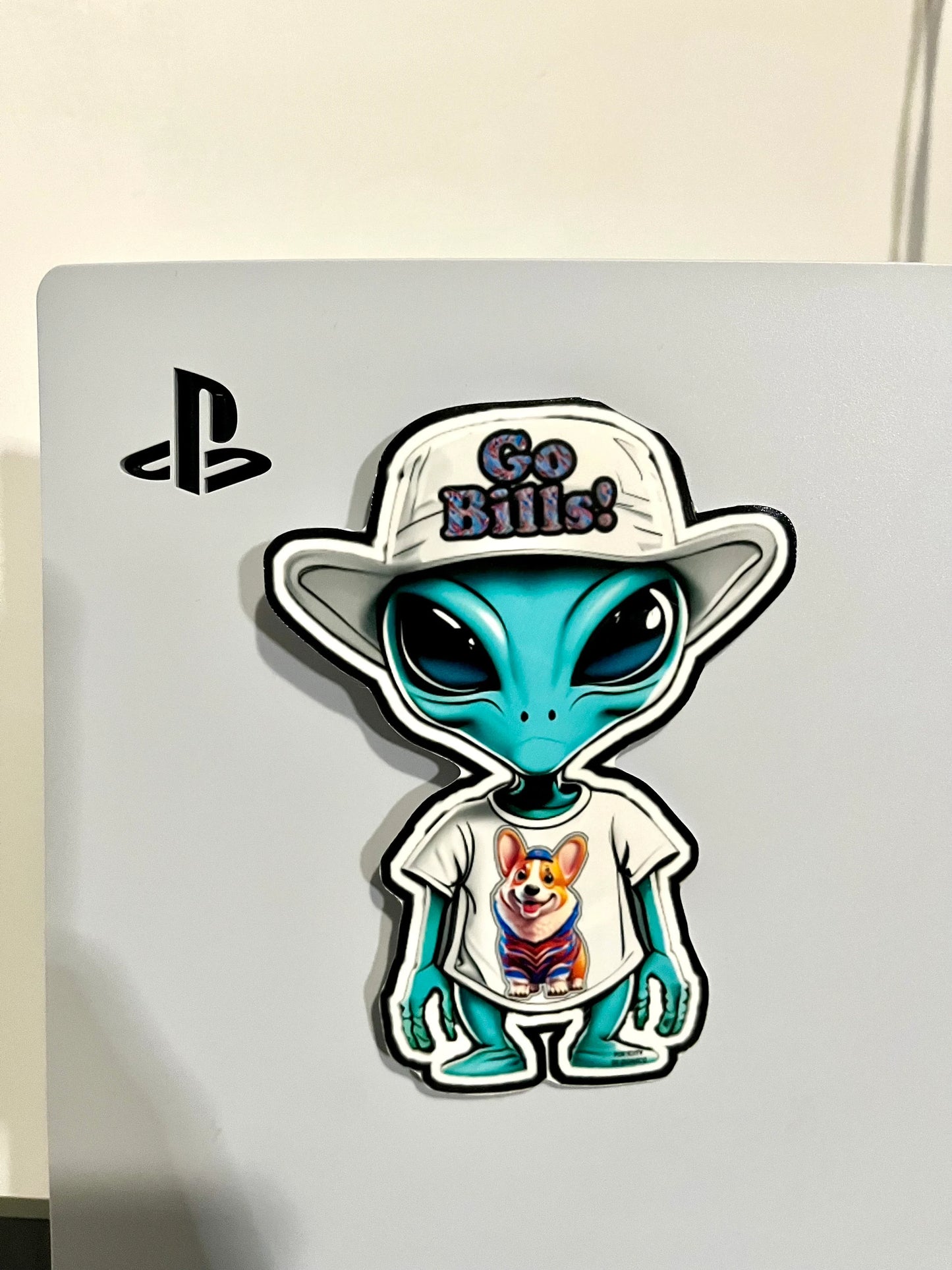 Buffalo Bills Sticker - Bills Mafia Buffalo Bills Fan Alien Vinyl NFL Decal - Great Gift! Water-Bottle, Laptop, Cup, Cooler decal