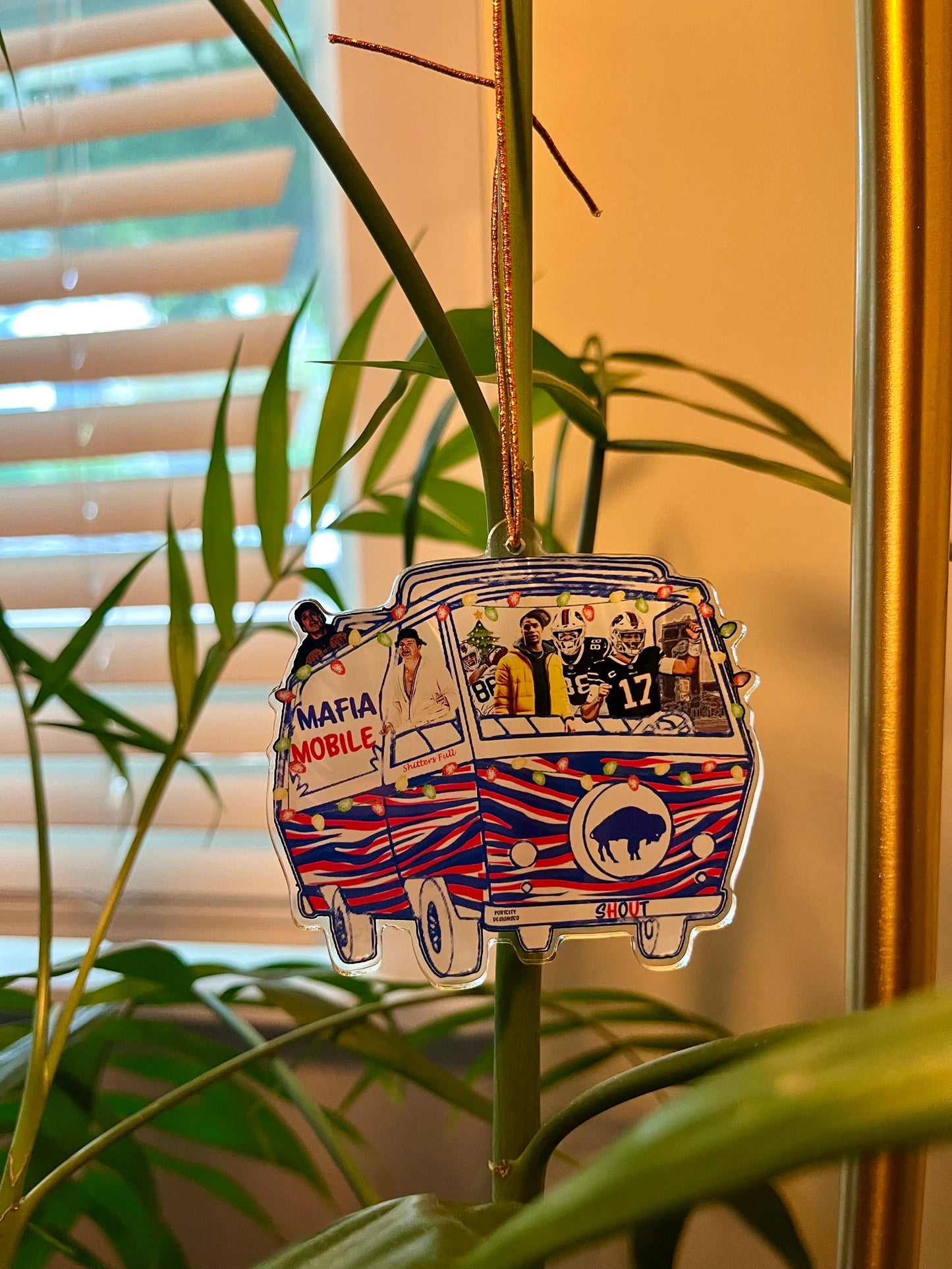 Buffalo Bills Ornament - Custom Buffalo Christmas Vacation Josh Allen Ornament - Buffalo Ornaments, Christmas Ornament, Bills Mafia Ornament