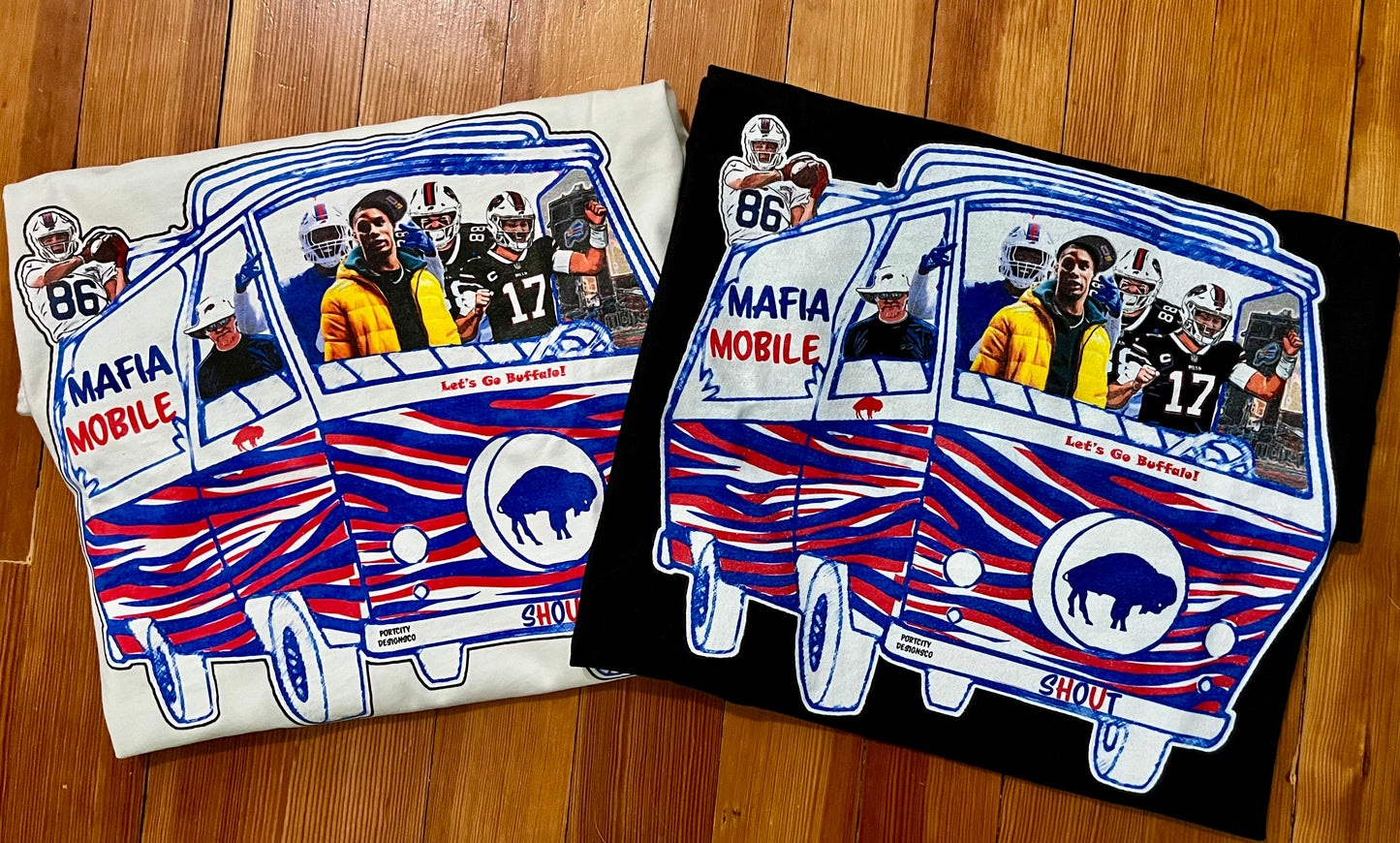 Buffalo Bills T-Shirt - Josh Allen & Crew Mafia Mobile Custom Uni-Sex T-Shirt