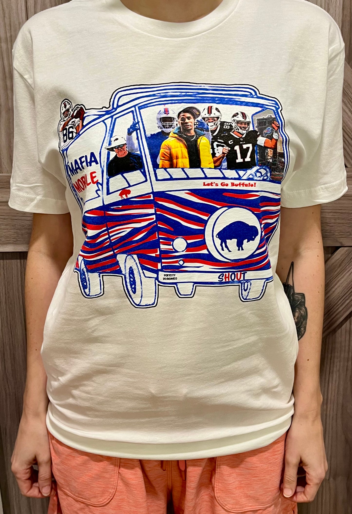 Buffalo Bills T-Shirt - Josh Allen & Crew Mafia Mobile Custom Uni-Sex T-Shirt