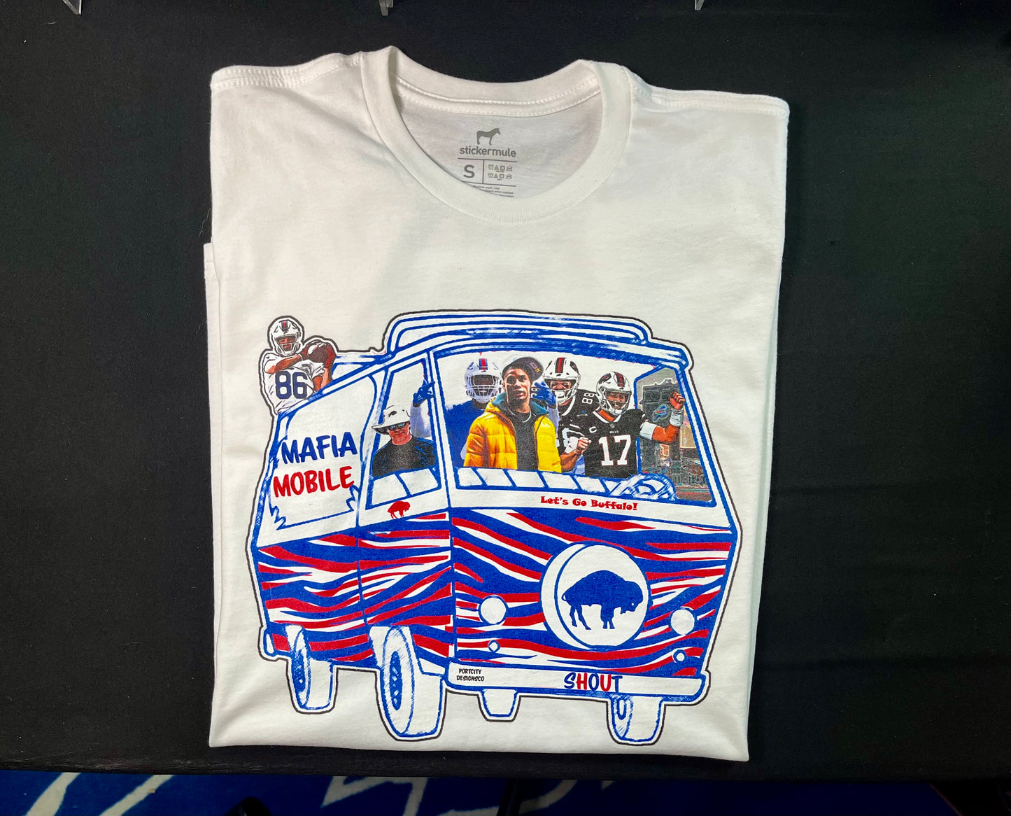 Buffalo Bills T-Shirt - Josh Allen & Crew Mafia Mobile Custom Uni-Sex T-Shirt