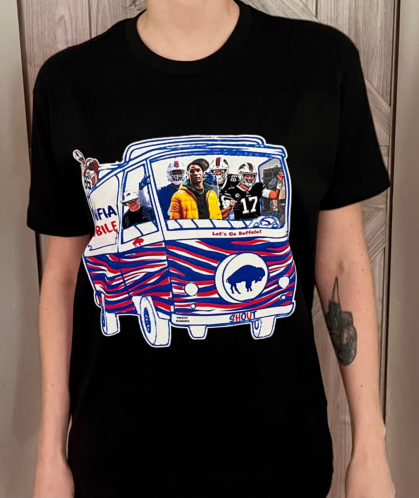 Buffalo Bills T-Shirt - Josh Allen & Crew Mafia Mobile Custom Uni-Sex T-Shirt