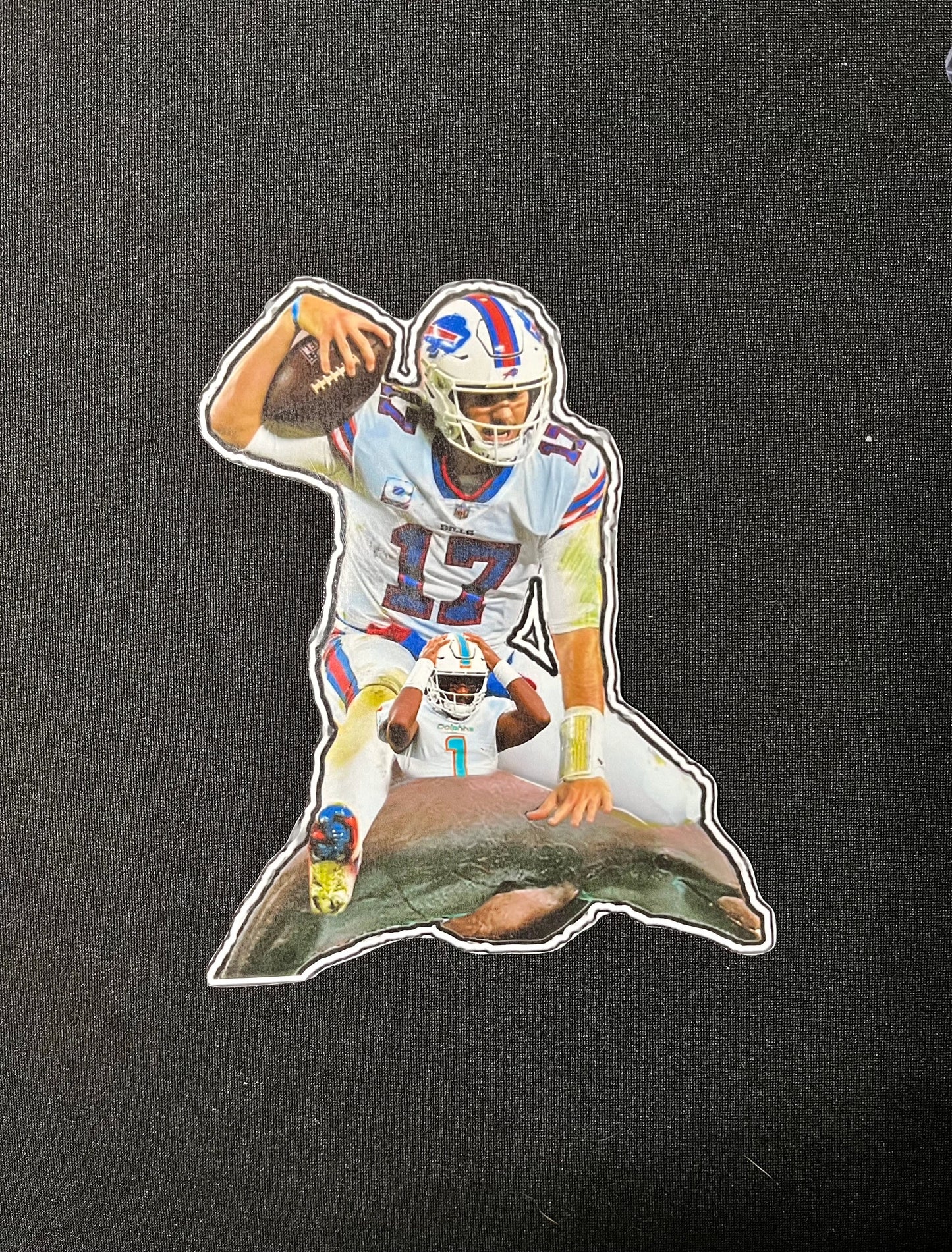 Buffalo Bills Sticker - Josh Allen Squish the Fish! Custom Vinyl Decal