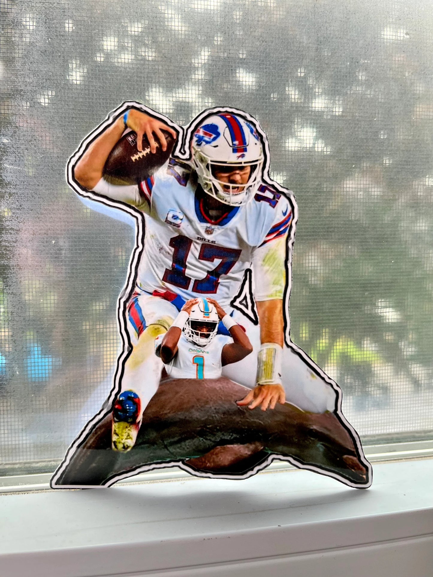 Buffalo Bills Sticker - Josh Allen Squish the Fish! Custom Vinyl Decal