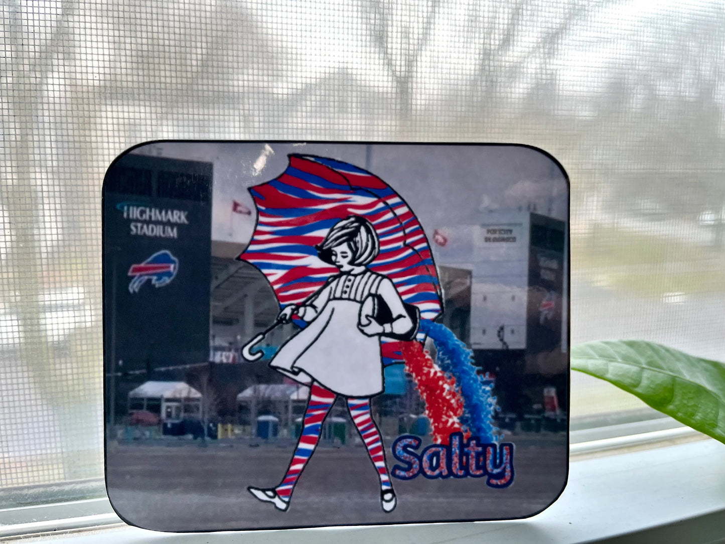 Buffalo Bills Sticker - Buffalo Bills Salt Girl at the stadium custom vinyl decal - Great Gift! Water Bottle, Laptop, Cooler Decal