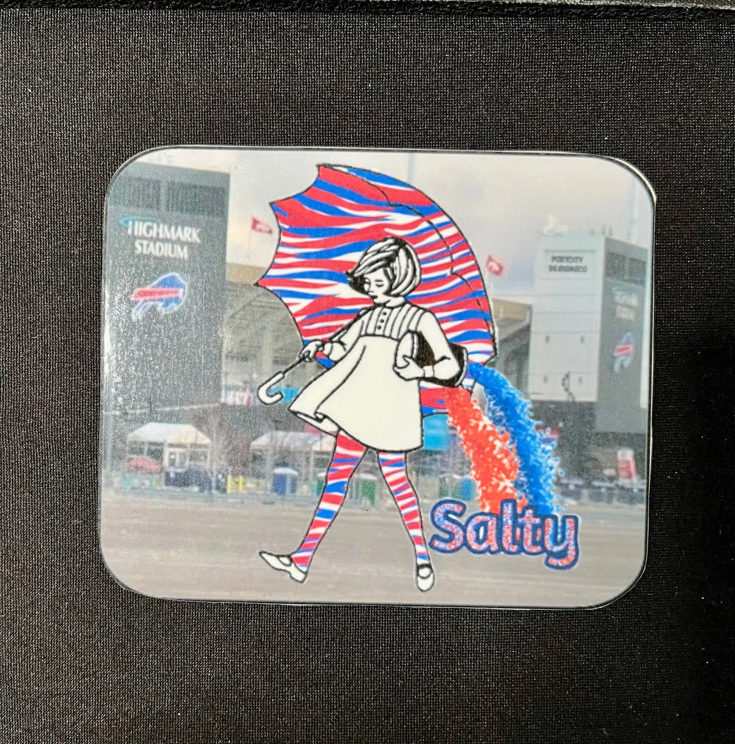 Buffalo Bills Sticker - Buffalo Bills Salt Girl at the stadium custom vinyl decal - Great Gift! Water Bottle, Laptop, Cooler Decal