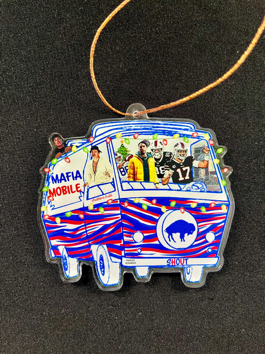 Buffalo Bills Ornament - Custom Buffalo Christmas Vacation Josh Allen Ornament - Buffalo Ornaments, Christmas Ornament, Bills Mafia Ornament