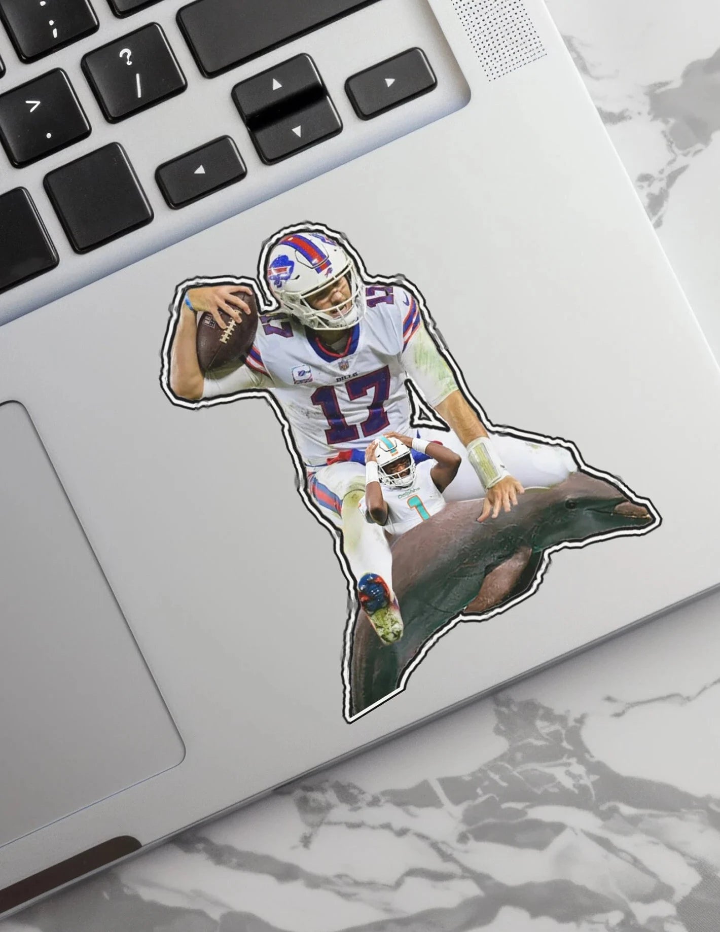 Buffalo Bills Sticker - Josh Allen Squish the Fish! Custom Vinyl Decal