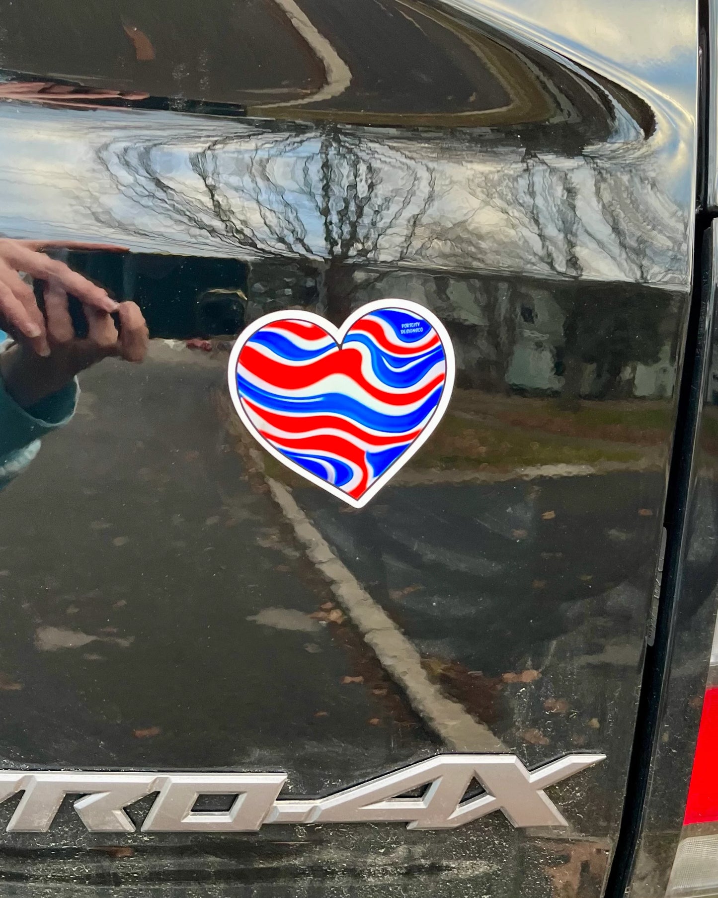 Buffalo Bills Magnet | Buffalo- Bills Fan Red/White/Blue Swirl Heart Weather-proof Magnet for Car, Fridge - Great Gift!