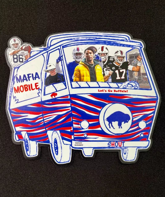 Buffalo Bills Magnet - Josh Allen &Crew Mafia Mobile WeatherProof Magnet for Car